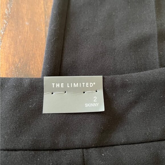 The Limited Black Flat Front Skinny Career Wear Women's Pants Straight Leg 2 NEW - Picture 6 of 10